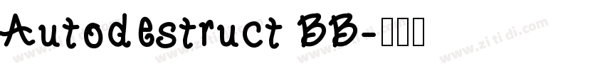 Autodestruct BB字体转换